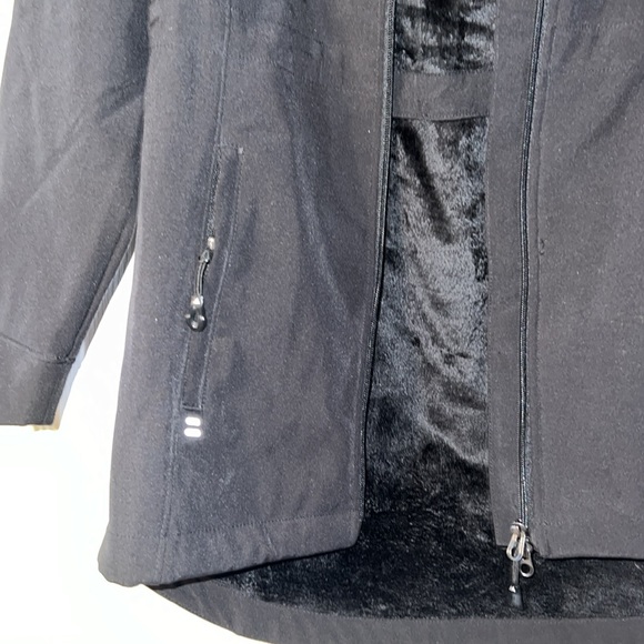 Black winter coat, super soft inside shell - Picture 2 of 4